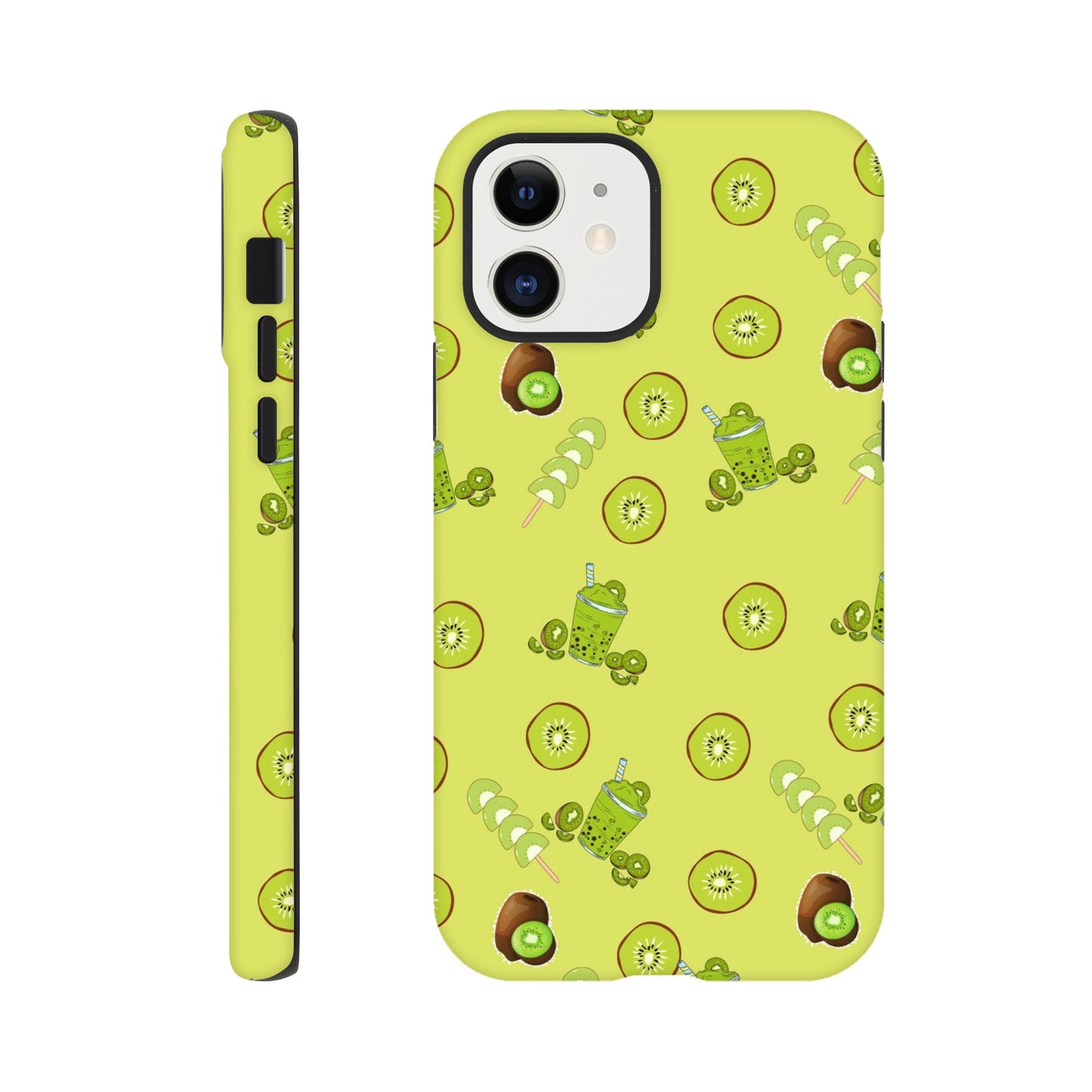 Kiwi Kicks tough case side view showcasing colorful design