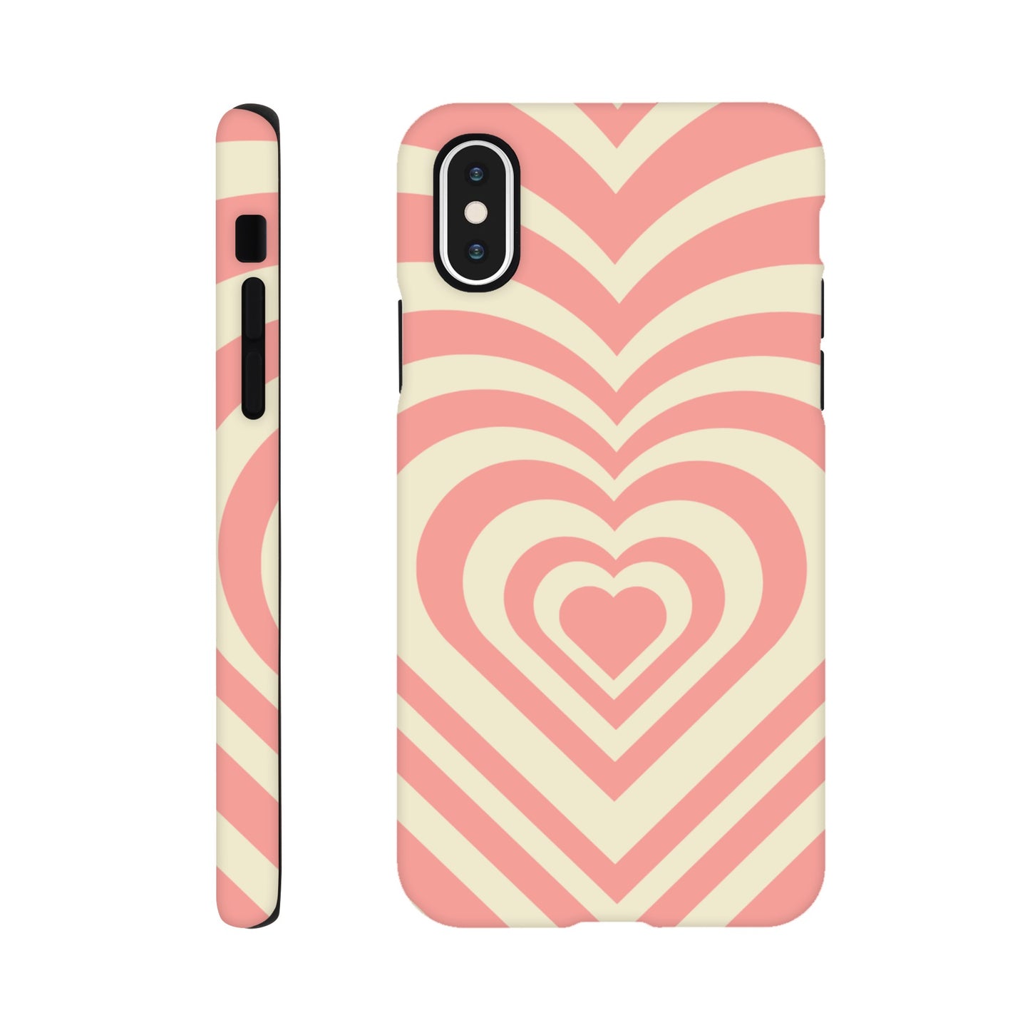 Retro heart design phone case