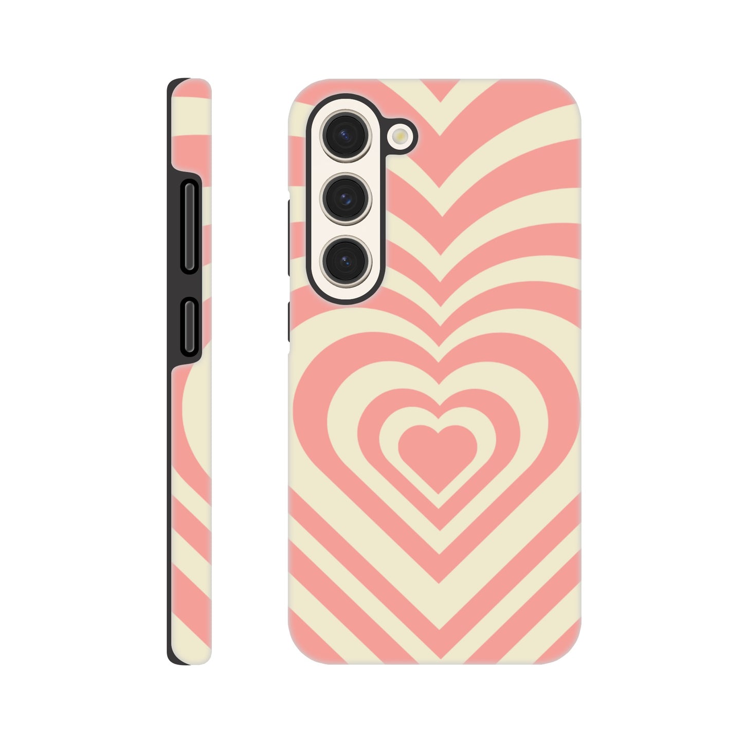 Dual-layer protection tough case with heart design