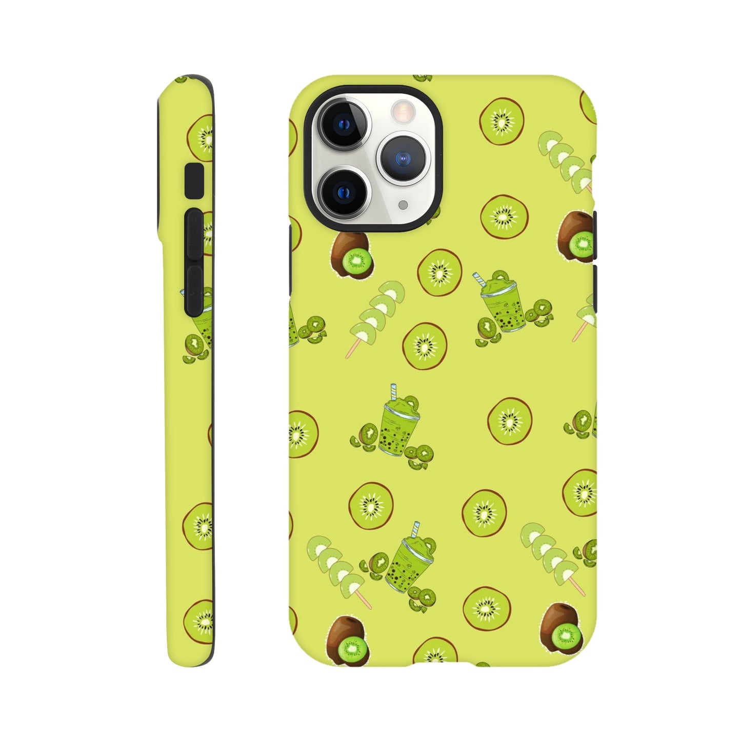 Kiwi Kicks tough case side view showcasing colorful design