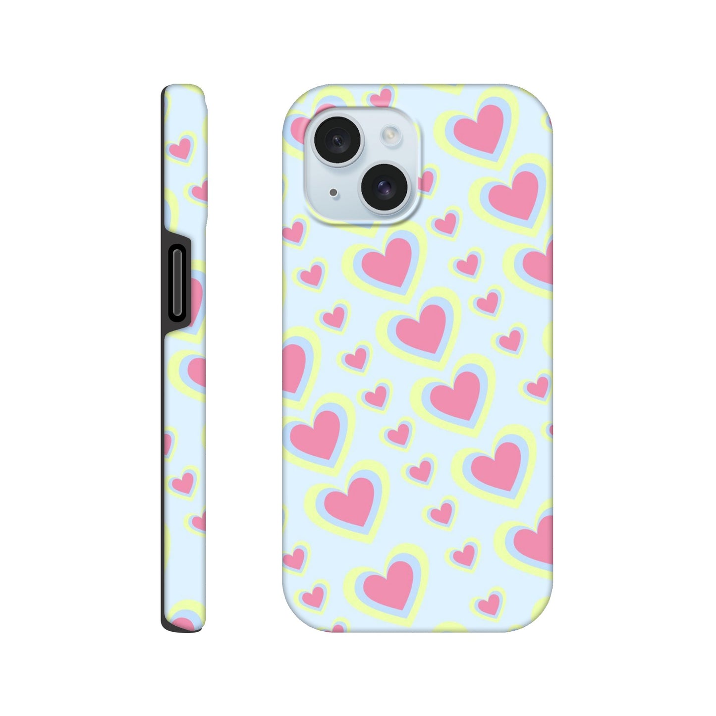 Love Layers tough case showcasing vibrant heart design