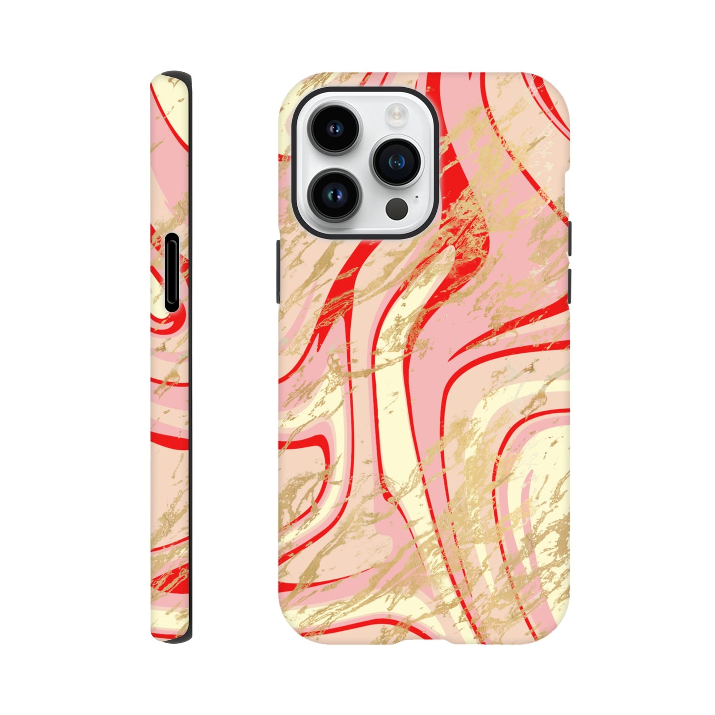 Pink phone case showcasing vibrant colors