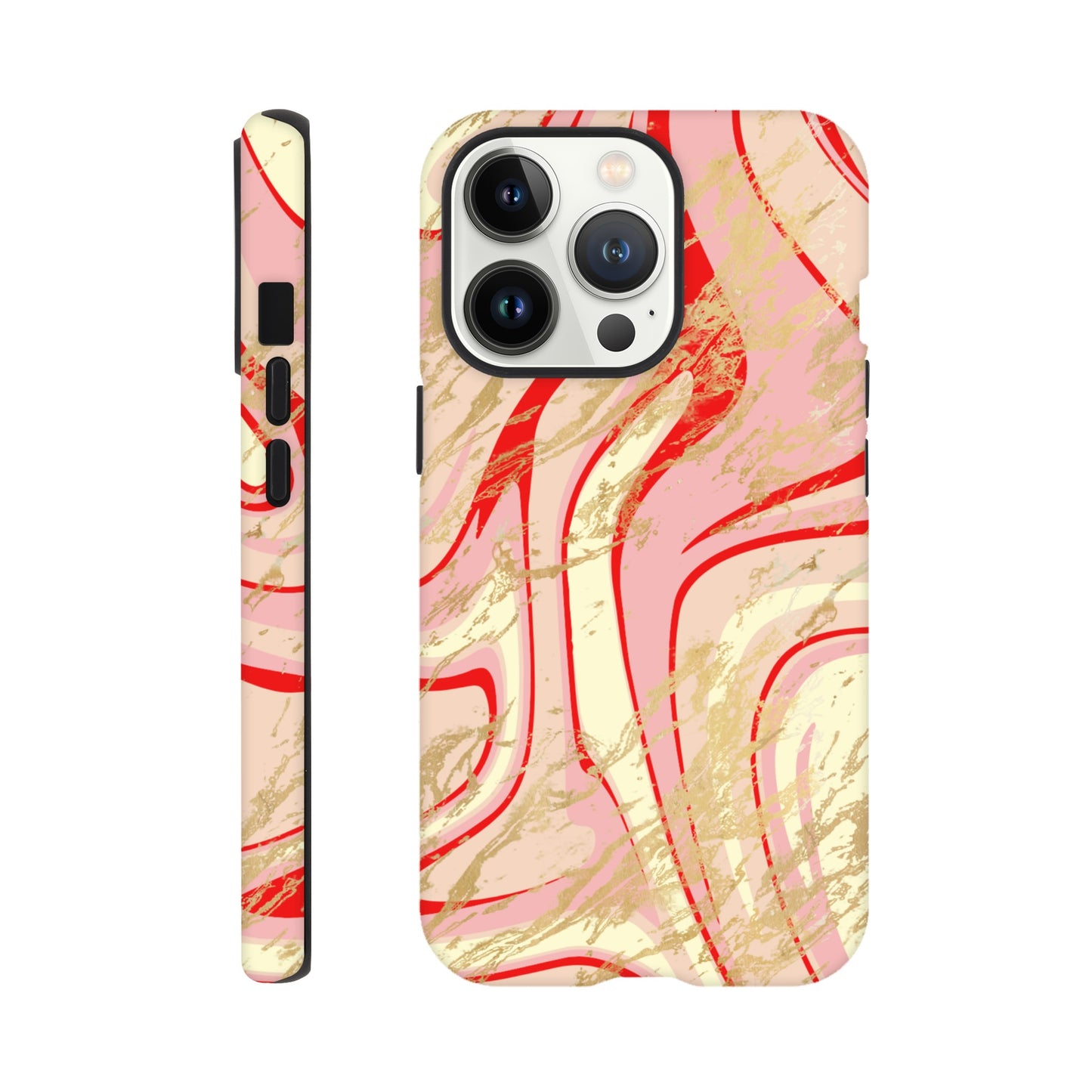 Pink phone case showcasing vibrant colors